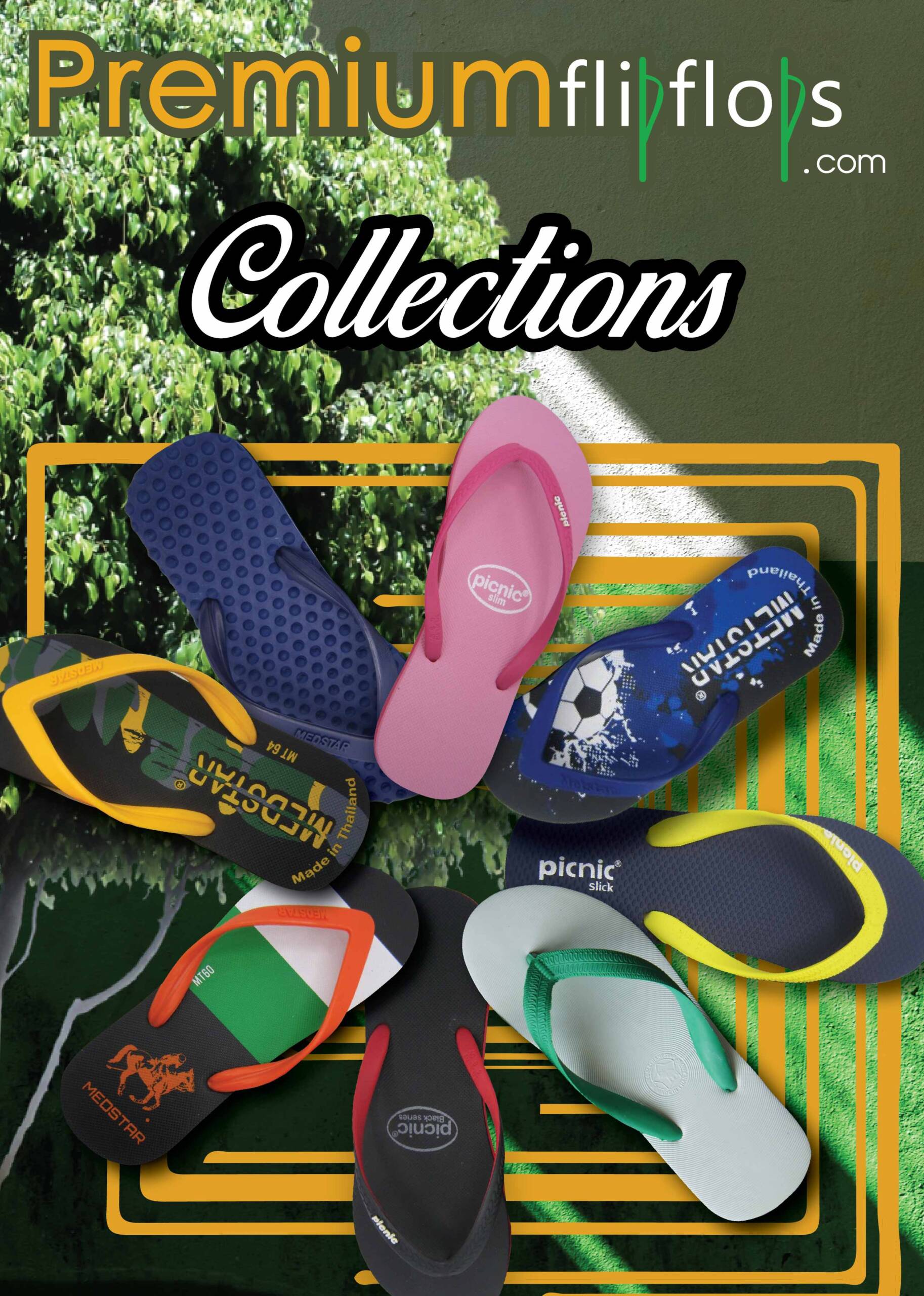 Colección de chanclas premium