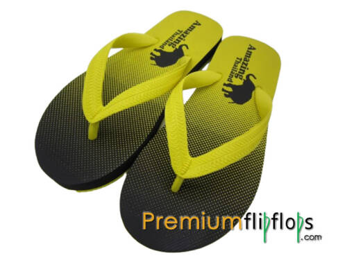 gents elephant printed flip flops
