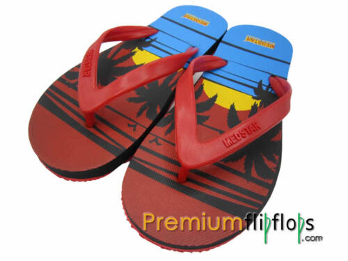 gents expressive artwork cool flip flops