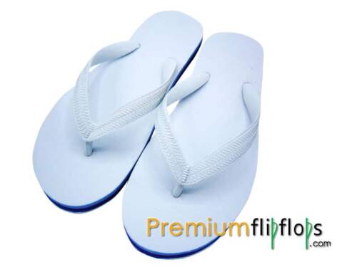 gents high grade white flip flops