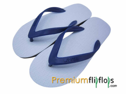 gents trendy white upper flip flops