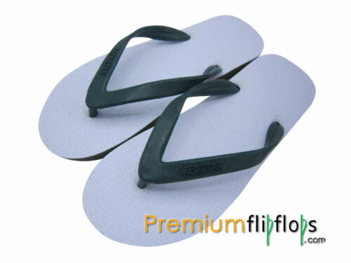 men milk white top flip flops gents