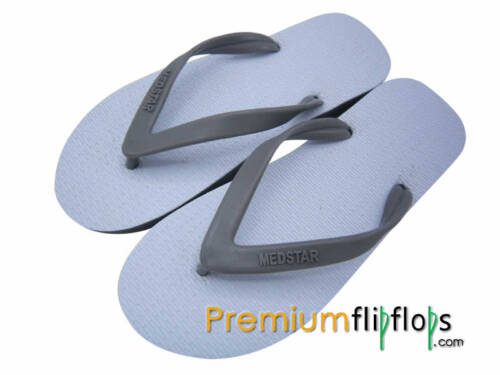 men white top grey base flip flops for men