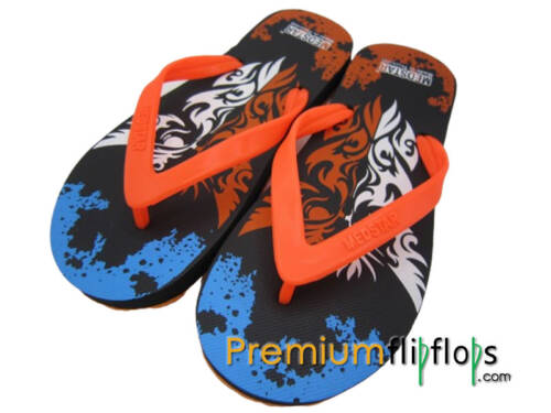 unisex owl abstract flip flops